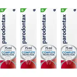 Albert Heijn Paradontax Complete protection whitening 4-pack aanbieding