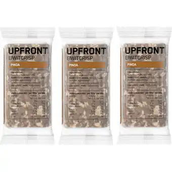 Albert Heijn Upfront Eiwitcrisp pinda 3-pack aanbieding