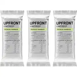 Albert Heijn Upfront Eiwitreep pistache framboos 3-pack aanbieding