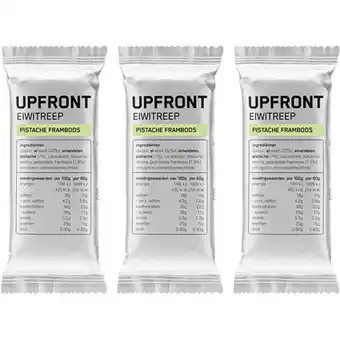 Albert Heijn Upfront Eiwitreep pistache framboos 3-pack aanbieding