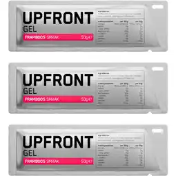 Albert Heijn Upfront Gel framboos 3-pack aanbieding
