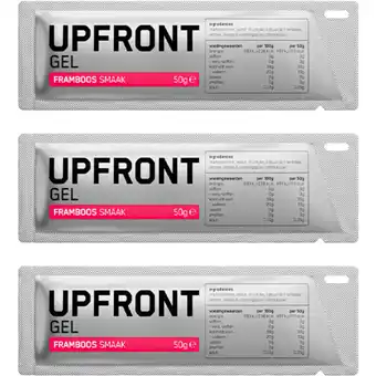 Albert Heijn Upfront Gel framboos 3-pack aanbieding