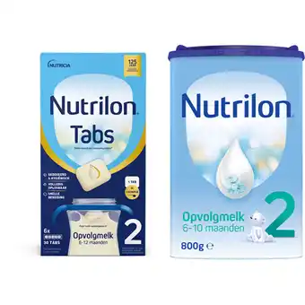 Albert Heijn Nutrilon Tabs 2 + Opvolgmelk 2 800 gr pakket aanbieding