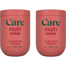 Albert Heijn Care Multi vitaminen vrouw 2-pack aanbieding