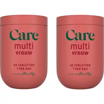Albert Heijn Care Multi vitaminen vrouw 2-pack aanbieding