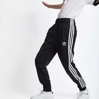 Foot Locker Adidas Superstar Broeken Kinder - Zwart - Maat 129 - 134 CM aanbieding