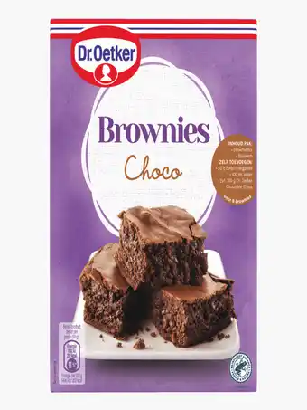 Flink Dr. Oetker Brownies Choco met Bakvorm Bakmix 360g aanbieding