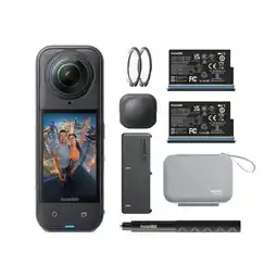 MediaMarkt Insta360 Insta360 X5 Essentials Bundle Action Cam Zwart aanbieding
