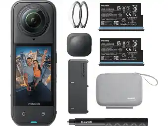 MediaMarkt Insta360 Insta360 X5 Essentials Bundle Action Cam Zwart aanbieding