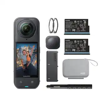 MediaMarkt Insta360 Insta360 X5 Essentials Bundle Action Cam Zwart aanbieding