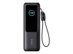 MediaMarkt Anker Zolo (165w Ingebouwde Intrekbare Usb-c-kabel) 25000 Mah Zwart Powerbank Zwart aanbieding
