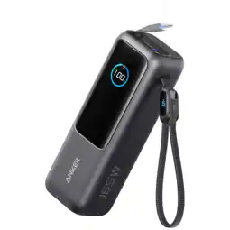 MediaMarkt Anker Zolo (165w Ingebouwde Intrekbare Usb-c-kabel) 25000 Mah Zwart Powerbank Zwart aanbieding
