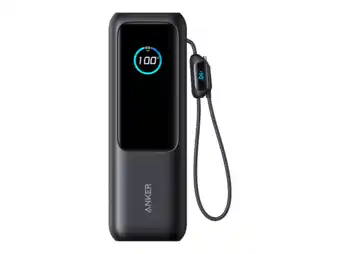 MediaMarkt Anker Zolo (165w Ingebouwde Intrekbare Usb-c-kabel) 25000 Mah Zwart Powerbank Zwart aanbieding