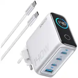 MediaMarkt Anker Zolo 3c1a Met Display 140w Zilver Ac-adapter aanbieding