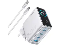 MediaMarkt Anker Zolo 3c1a Met Display 140w Zilver Ac-adapter aanbieding