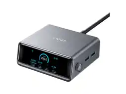 MediaMarkt Anker Gan Prime 4c2a Met Display 250w Zilver Ac-adapter aanbieding