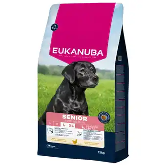 Pets Place Eukanuba Senior Large Breed - Hondenbrokken - Kip 15 kg aanbieding