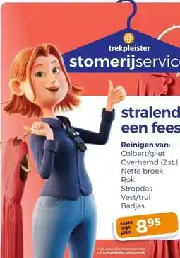 Trekpleister Colbert/gilet Overhemd (2 st.) Nette broek Stropdas Vest/trui Badjas aanbieding