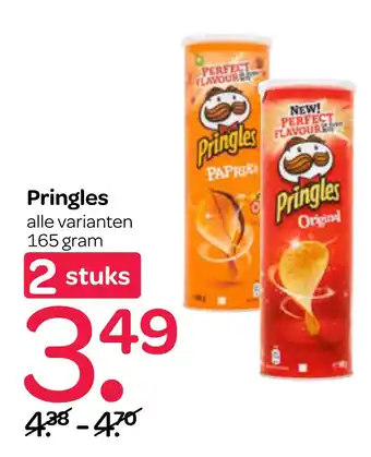 Spar Pringles 165gram aanbieding