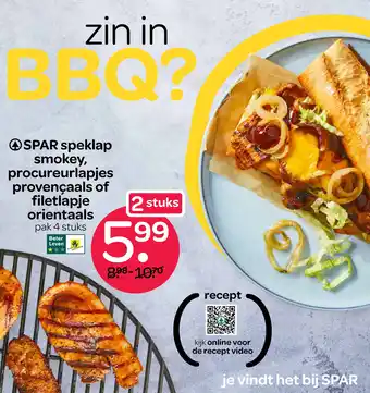 Spar Diverse bbq vleesproducten aanbieding