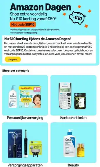 Amazon Amazon Dagen September 2025 aanbieding