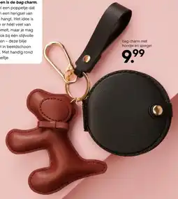 HEMA Bag charm met hondje en spiegel aanbieding