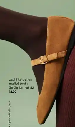 HEMA Zacht katoenen maillot bruin aanbieding