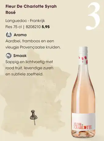 HANOS Fleur De Charlotte Syrah Rosé aanbieding