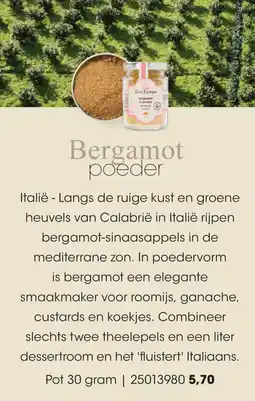 HANOS Bergamot poeder aanbieding