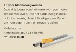 HANOS Kit voor bladerdeegvormen aanbieding
