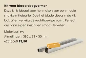 HANOS Kit voor bladerdeegvormen aanbieding