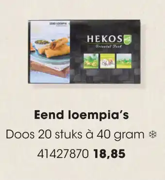 HANOS Eend loempia's aanbieding