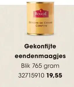 HANOS Gekonfijte eendenmaagjes aanbieding