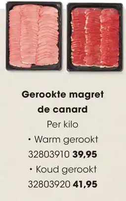 HANOS Gerookte magret de canard aanbieding
