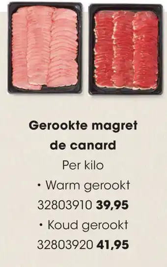 HANOS Gerookte magret de canard aanbieding