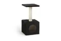 Welkoop BEEZTEES Christa - Krabpalen & Krabplanken - Stof - Zwart - 32x32x60 cm aanbieding