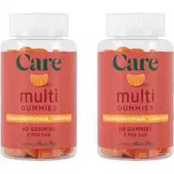 Albert Heijn Care Multi gummies sinaasappelsmaak 2-pack aanbieding