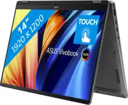 Coolblue ASUS Vivobook 14 Flip OLED Copilot+ PC TP3407SA-QL039W aanbieding