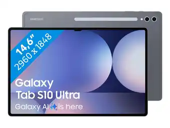 Coolblue Samsung Galaxy Tab S10 Ultra 14,6 inch 512GB Wifi + 5G Grijs aanbieding