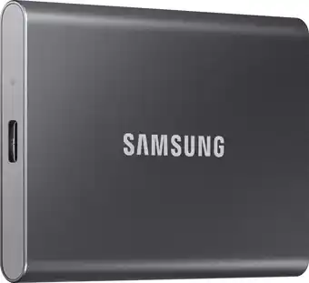 Coolblue Samsung T7 Portable SSD 4TB Grijs aanbieding
