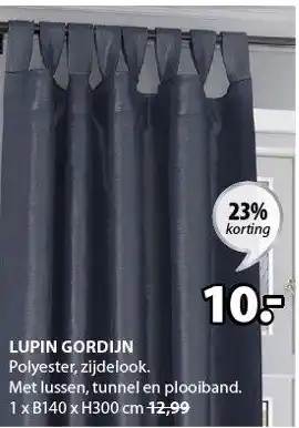 Jysk Lupin gordijn aanbieding