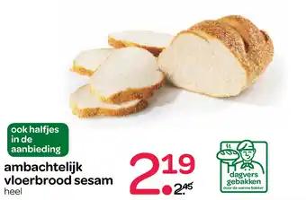 Spar ambachtelijk vloerbrood sesam aanbieding