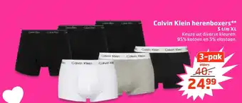 Trekpleister Calvin klein herenboxers aanbieding