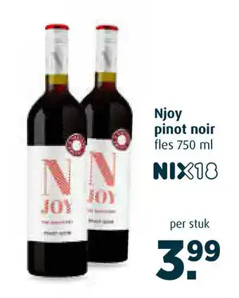 Boni Njoy pinot noir fles 750 ml per stuk aanbieding