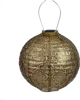 Intratuin Lumiz solar lampion Bazaar goud D 30 H 29 cm aanbieding