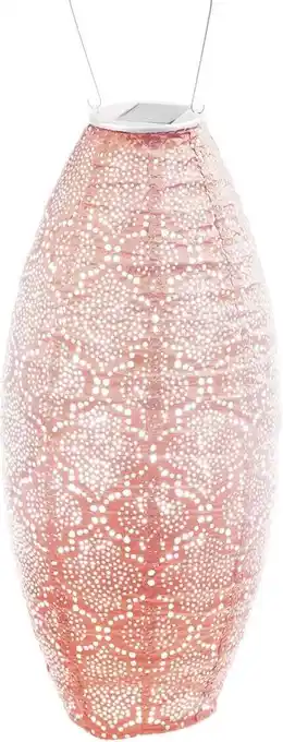 Intratuin Lumiz solar lampion Bazaar roze D 20 H 45 cm aanbieding