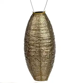 Intratuin Lumiz solar lampion Paisley goud D 20 H 45 cm aanbieding