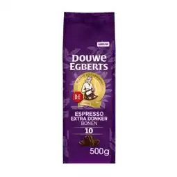 Koffievoordeel.nl Douwe Egberts Espresso Extra Dark - Koffiebonen 500gr aanbieding