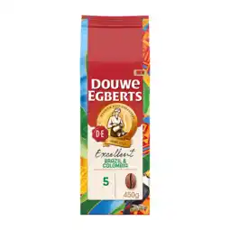 Koffievoordeel.nl Douwe Egberts Excellent Brazilië & Colombia - Koffiebonen 450gr aanbieding