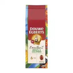 Koffievoordeel.nl Douwe Egberts Excellent Brazilië & Colombia - Koffiebonen 450gr aanbieding